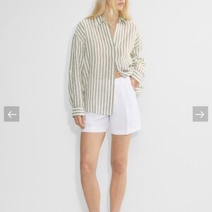 Aritzia effortless linen shorts